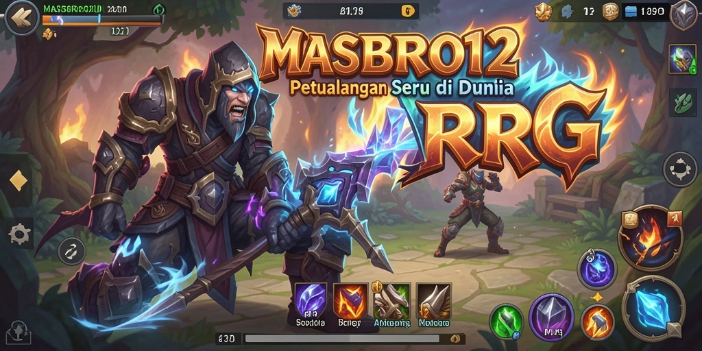 Beragam aksi seru dalam gameplay ARPG MASBRO12.