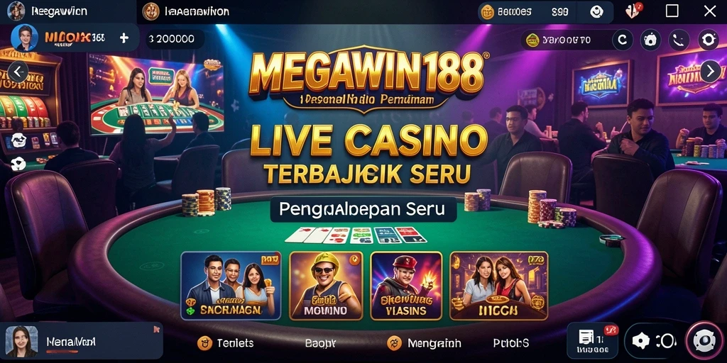 Tampilan gameplay Live Casino yang menarik dan interaktif.