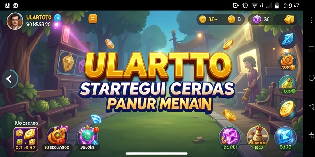 Tangkapan layar gameplay ULARTOTO menampilkan pertempuran strategi yang seru.